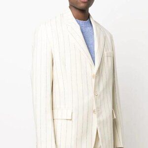 BNWT SS22 MARNI PIN STRIPE WOL FRESCO JACKET 54
